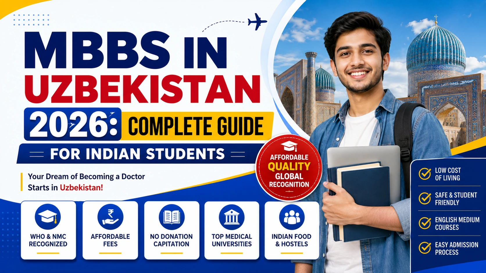 List of NMC Recognized Medical Colleges in Uzbekistan